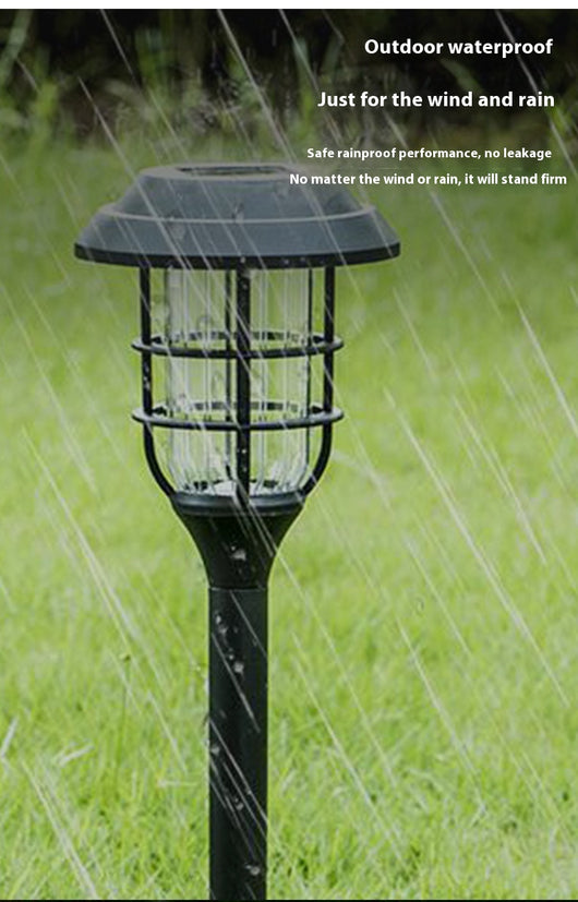 Luz LED Solar para Jardín con Diseño de Franjas - Image 12