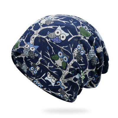 Gorro Reversible Unisex con Estampado de Búho - Dual Use para Ciclismo y Moda - Image 15