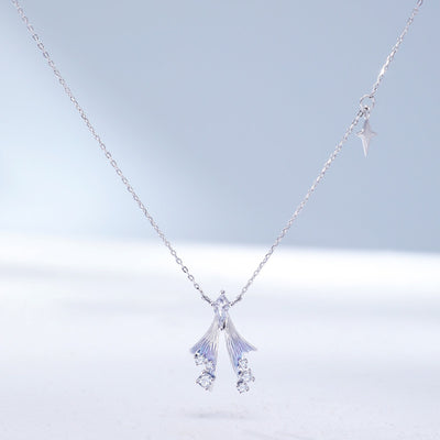 Collar de Plata Esterlina Pluma de Hada - Lujo Ligero para Mujer - Image 2