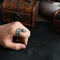 Anillo de Serpiente Retro Plateado Personalizado