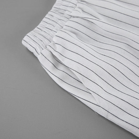Camisa Manga Larga a Rayas Blancas - Dos Piezas Cómoda - Image 8