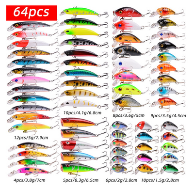 Set Completo de Pesca Portátil 43 Piezas con Cebo Plástico - Image 17