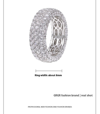Juego de Anillos de Diamante Hip-hop para Hombre - Diseño Exclusivo - Image 8