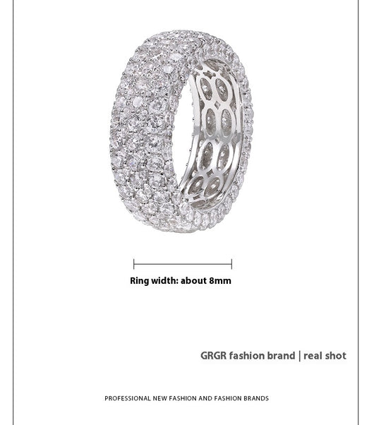 Juego de Anillos de Diamante Hip-hop para Hombre - Diseño Exclusivo - Image 8