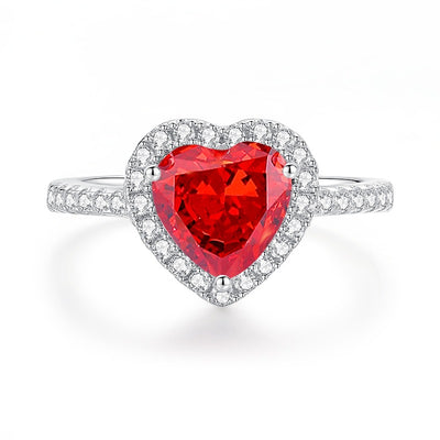 Anillo Vintage Rubí Rojo Sangre de Paloma con Diamante T Square en Plata 925 - Image 6