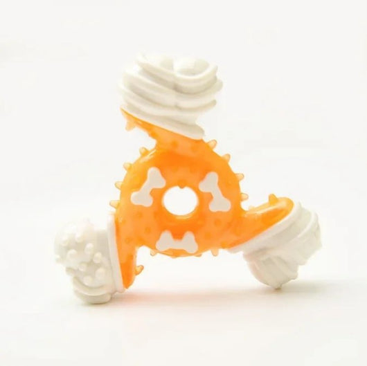 Juguete Masticable Triangular para Perros - Limpieza Dental y Alivio de Estrés