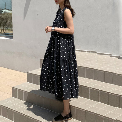 Vestido de Gasa con Lunares - Diseño Suelto y Fresco para Verano - Image 9