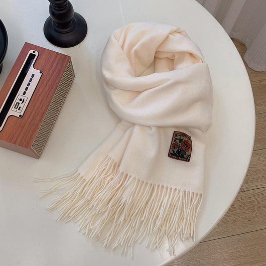Bufanda Cálida de Color Liso para Mujer - Image 19