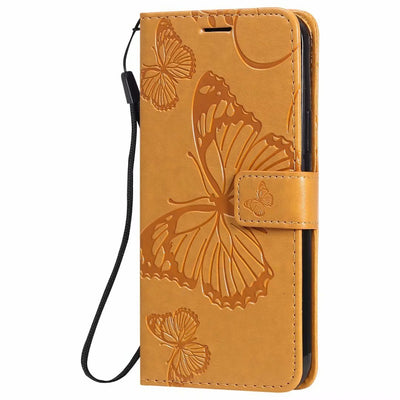Funda de Cuero para Teléfono con Mariposa Prensada - Image 58