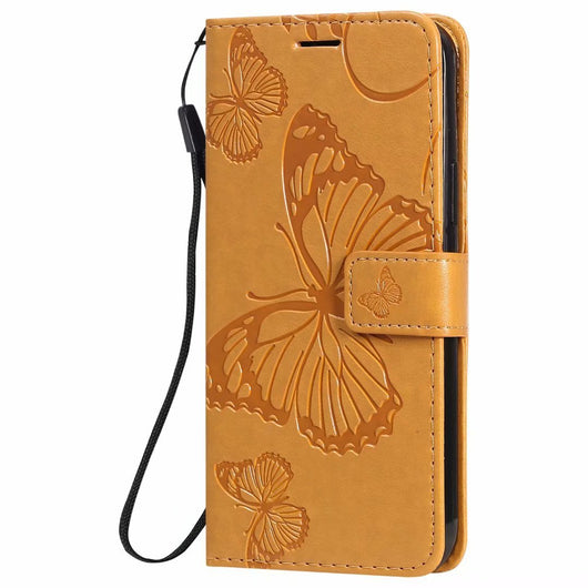 Funda de Cuero para Teléfono con Mariposa Prensada - Image 58