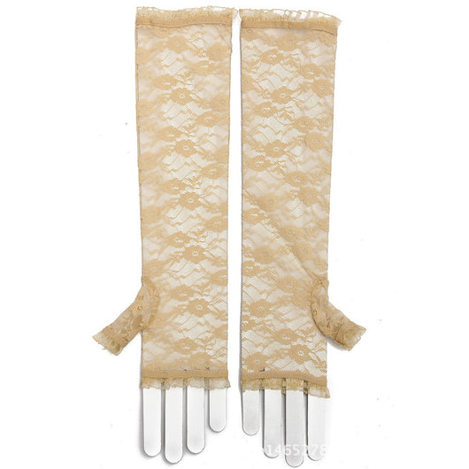 Guantes de Encaje Largos Protección Solar para Conducir - Image 9