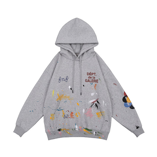 Sudadera Hip Hop Distressed Vintage con Splash de Graffiti Unisex - Image 2