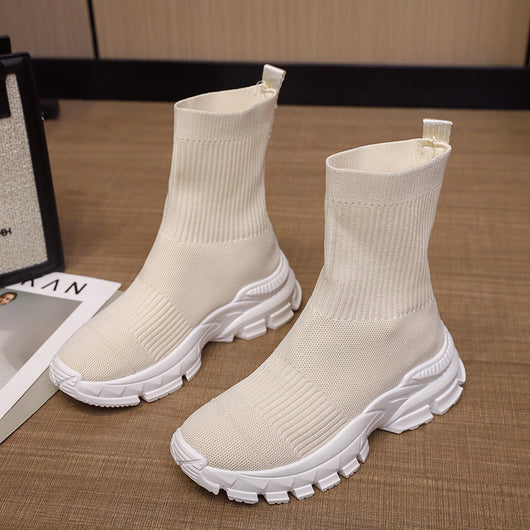 Botas Deportivas Tejidas con Suela Gruesa para Mujer - Image 10