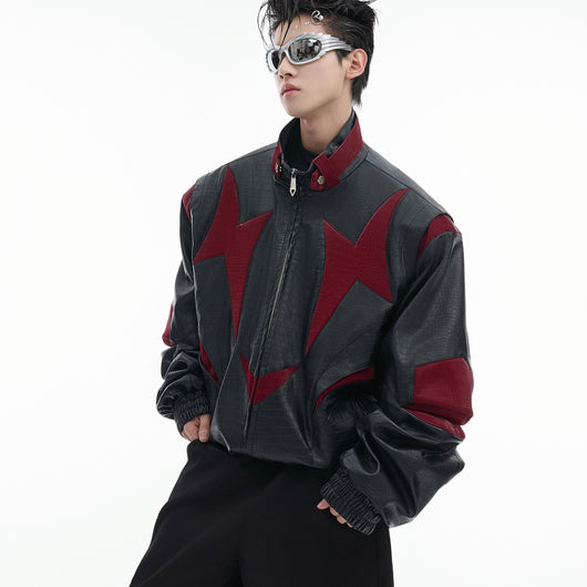 Chaqueta de Cuero PU con Detalles en Contraste y Herrajes Metálicos - Image 14