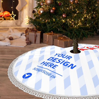 Delantal Navideño Acolchado con Borde Festoneado - Image 21