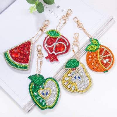 Llavero de Pintura de Diamantes Forma Especial - Diseño Pájaro Infantil para Bolso - Image 8