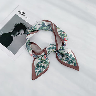 Pañuelo de Seda Estilo Coreano - Bufanda Estrecha Multiuso para Primavera y Otoño - Image 6