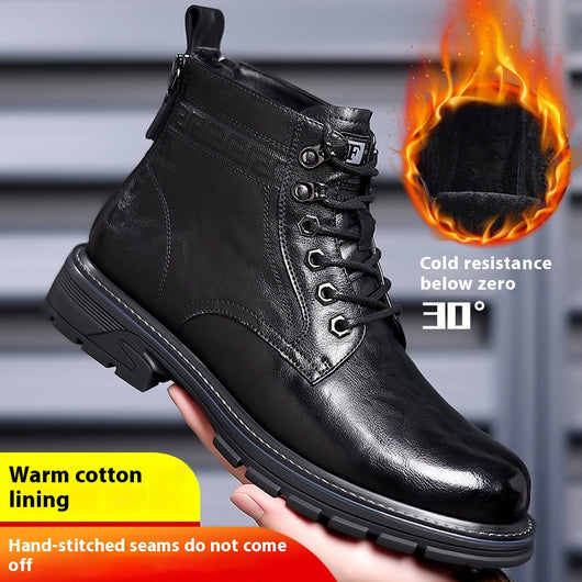 Botas de Trabajo Estilo Británico en Cuero - Calzado Profesional Versátil - Image 8