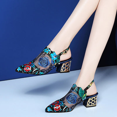 Sandalias Tacón Stiletto con Strass y Hebilla para Mujer - Image 2