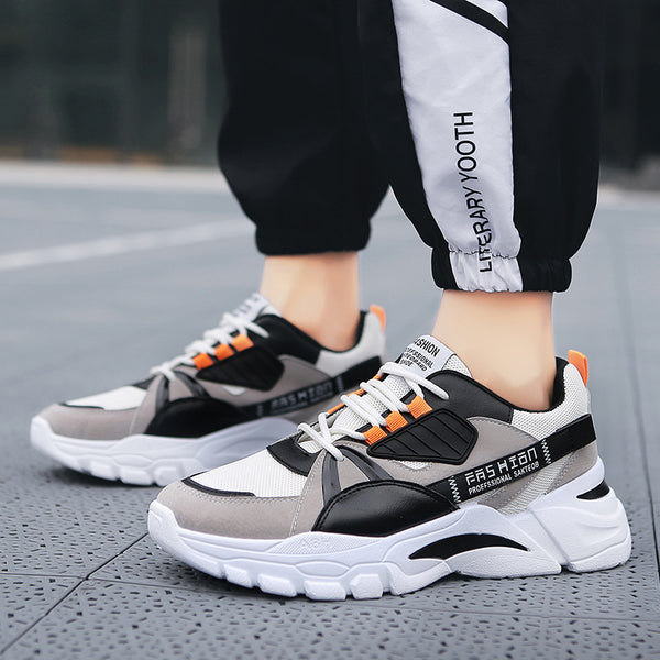 Zapatillas Deportivas Mesh Transpirables para Hombre - Suela Gruesa Casual