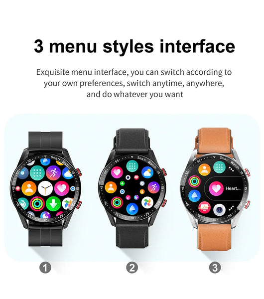 Reloj Inteligente ECG con Llamadas Bluetooth y Correa de Acero Inoxidable - Image 16