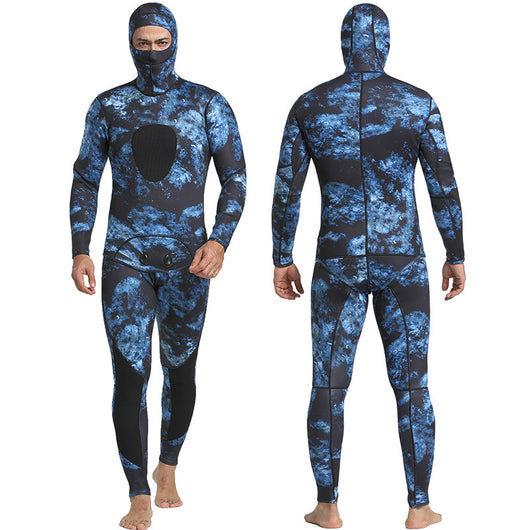 Traje de Neopreno Camuflaje 3MM Dividido - Dos Piezas con Capucha - Image 5