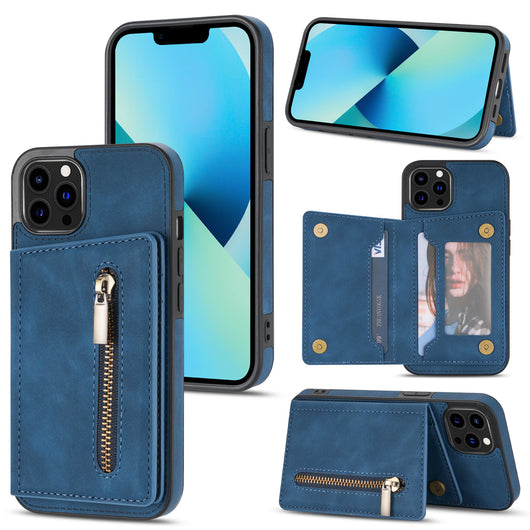 Funda para Teléfono con Bolsillo Lateral, Cierre de Cremallera y Correa de Muñeca - Image 9