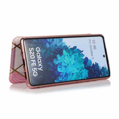 Funda de Cuero con Estampado Mármol para Samsung S20, S21, S20FE, Note20 y A51 - Image 13