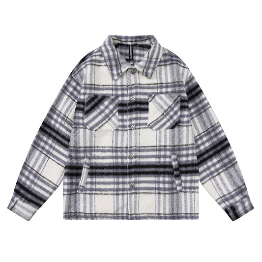 Chaqueta Acolchada de Cuadros para Hombre - Otoño e Invierno