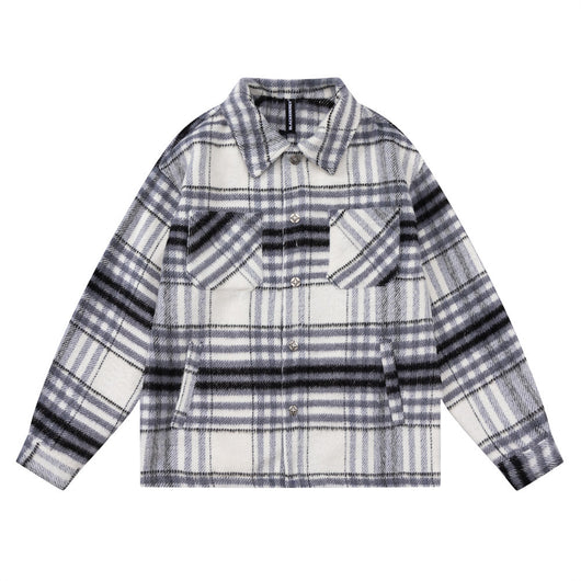 Chaqueta Acolchada de Cuadros para Hombre - Otoño e Invierno