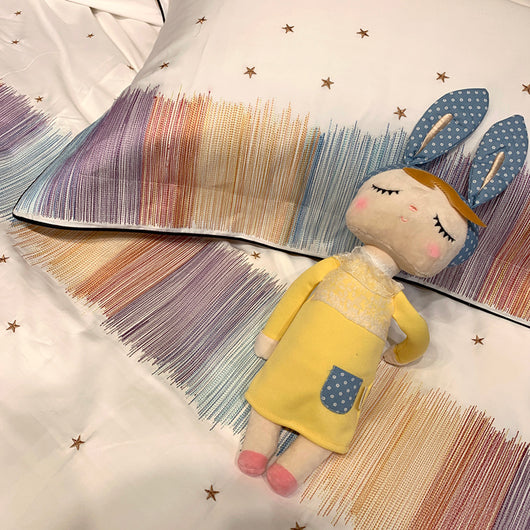 Funda Nórdica de Algodón Puro con Bordado de Corazones para Niña - Image 4