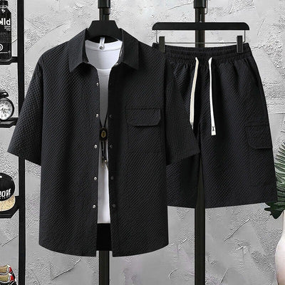 Conjunto de Uniforme Ligero para Trabajo: Blusa y Pantalón Corto - Image 4