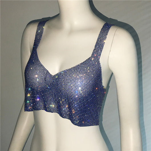 Top Corto Sexy con Escote Profundo y Detalles de Strass - Image 24