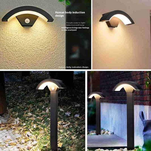 Lámpara de Pared Exterior con Sensor de Movimiento - Diseño Minimalista Impermeable