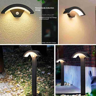 Lámpara de Pared Exterior con Sensor de Movimiento - Diseño Minimalista Impermeable