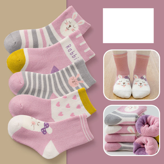 Calcetines Gruesos de Toalla para Bebé con Diseño Infantil - Image 13
