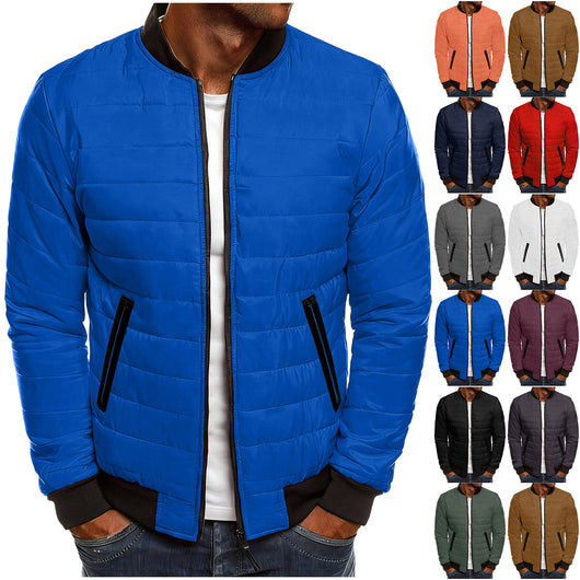 Chaqueta Acolchada de Cuello Alto en Algodón - Estilo Universitario - Image 2