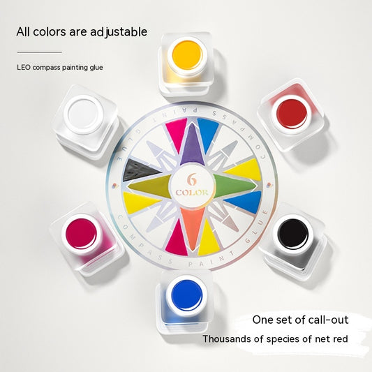 Esmalte UV con Tres Colores Primarios Pintados