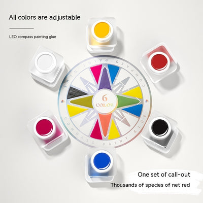 Esmalte UV con Tres Colores Primarios Pintados