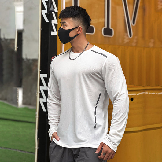Playera Deportiva Holgada de Cuello Redondo y Manga Larga - Image 19
