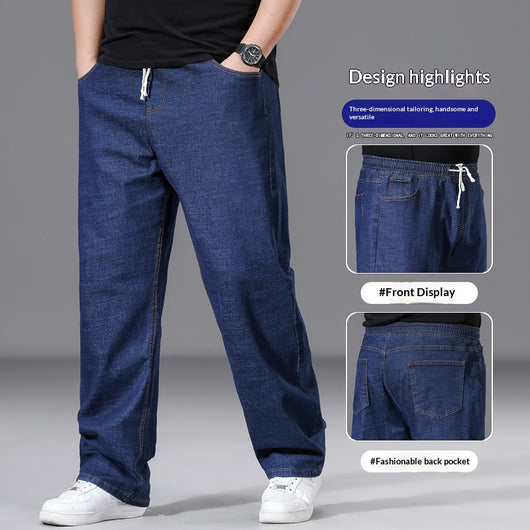 Pantalones Holgados de Cintura Elástica para Hombre Talla Grande - Image 4