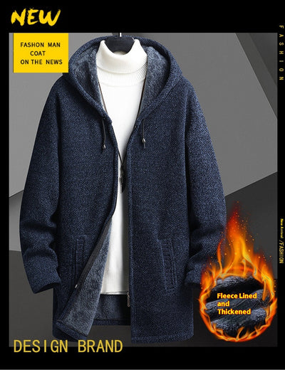 Cardigan Sudadera con Capucha y Forro Polar para Hombre - Abrigo Medio - Image 12
