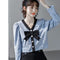 Blusa Elegante con Volantes y Escote en V