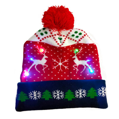 Gorro Navideño Luminoso de Punto con Luces LED - Ideal para Niños y Decoración - Image 23