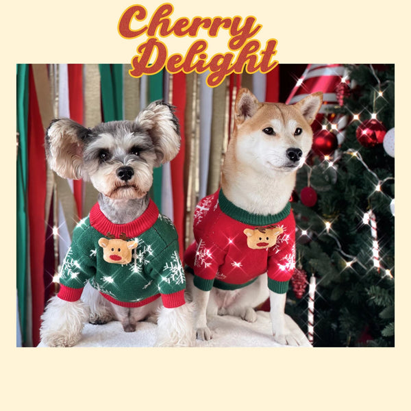 Suéter Navideño Acolchado para Perros - Abrigador Cómodo