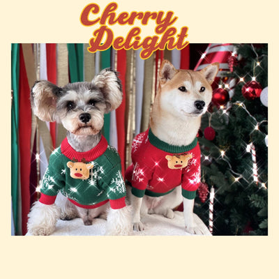 Suéter Navideño Acolchado para Perros - Abrigador Cómodo