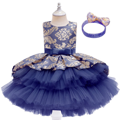 Vestido Infantil Elegante sin Mangas con Tul Esponjoso - Image 11