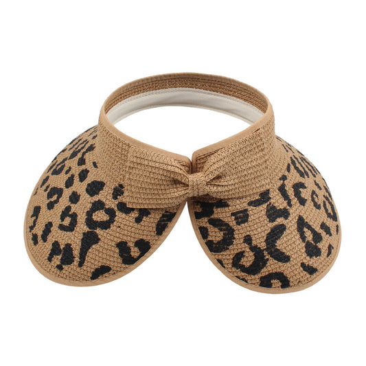 Sombrero de Copa Estampado Leopardo para Mujer - Estilo Verano Moderno