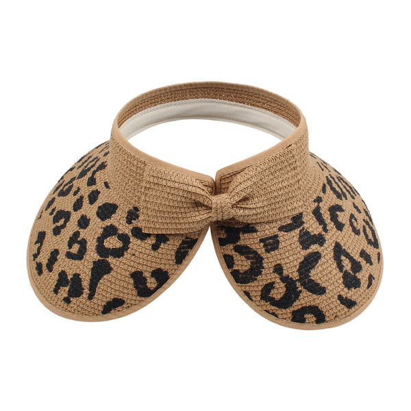 Sombrero de Copa Estampado Leopardo para Mujer - Estilo Verano Moderno