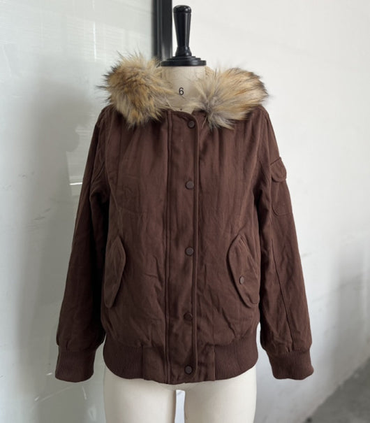 Chaqueta Corta Estilo Retro Americano con Capucha - Image 3